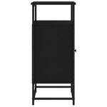 vidaXL Buffet noir 69x35x80 cm bois d'ingénierie