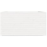 vidaXL Jardinière blanc 90x90x49 5 cm bois de pin massif