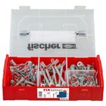 Fischer ensemble de chevilles avec vis fixtainer duoline 181 pcs