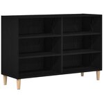Buffet vidaXL Chêne noir Chêne massif 103.5 x 35 x 70 cm Buffet