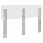 vidaXL Tête de lit Gris béton 140 cm Bois d'ingénierie