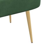 vidaXL Banc rembourré avec dossier Vert jungle 110 x 60 x 76 cm