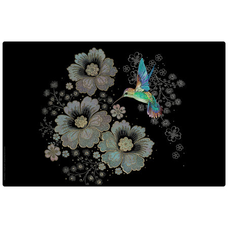 Set de table colibri fleurs collection bug art jewels
