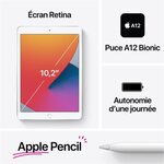 Apple - 10 2 ipad 8 retina - wifi + cellulaire 128 go - or
