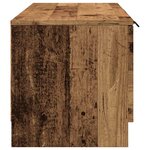 vidaXL Meuble TV vieux bois 102x35x36 5 cm bois d'ingénierie