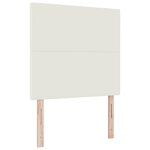 vidaXL Tête de lit LED avec des lumières à LED Crème 90 cm Polyester