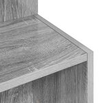 vidaXL Table d'appoint Sonoma gris Ø 39 5 x 55 cm Bois d'ingénierie