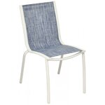 Chaise aluminium textilène linea (lot de 2)