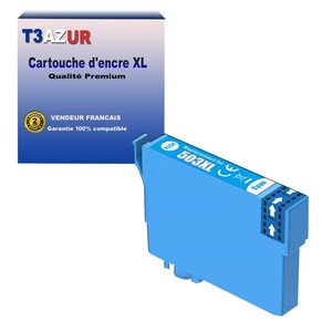 T3azur- cartouche compatible avec epson 503 xl pour epson expression home xp-5200  xp-5205  workforce wf-2960dwf wf-2965dwf cyan