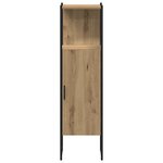 vidaXL Set de meubles de salle de bain 4 pièces en bois d'ingénierie chêne