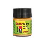 Peinture acrylique 'Decormatt' 15Ml Or Métallique MARABU