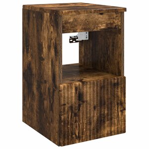 vidaXL Armoire de salle de bain Chêne fumé 30 x 41 x 50 cm