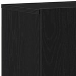 vidaXL Meuble TV Chêne noir 60x30x41 cm Bois d'ingénierie