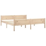 vidaXL Cadre de lit sans matelas bois massif de pin 180x200 cm