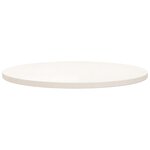 vidaXL Dessus de table Blanc Ø70x2 5 cm Bois de pin massif