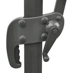 vidaXL Parasol de jardin en porte-à-faux avec double toit taupe