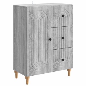 vidaXL Buffet Sonoma gris 66 x 34 5 x 90 cm Bois d'ingénierie
