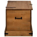 vidaXL Coffre de rangement HALDEN 91x48x47 cm bois massif pin