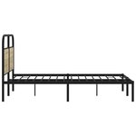 vidaXL Cadre de lit sans matelas 120x200 cm chêne sonoma