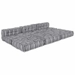 vidaXL Coussin 4 Pièces Gris clair 70 x 70 x 54 cm Polyester