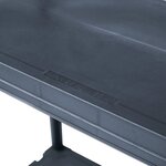 vidaXL Étagères de rangement 2 Pièces Noir 60x30x138 cm Plastique