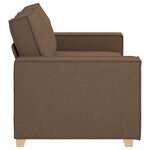 vidaXL Canapé 2 places Marron 180x78x84 cm Tissu