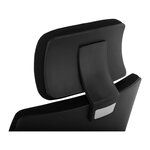 Fauteuil chaise siège de bureau avec appui-tête charge maximale 200 kg noir 14_0000882