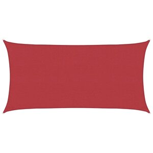 vidaXL Voile d'ombrage 160 g/m² Rouge 4x7 m PEHD