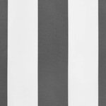 vidaXL Tissu de remplacement de cantonnière d’auvent anthracite blanc