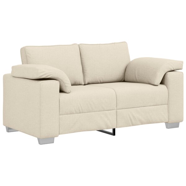 vidaXL Canapé love seat en lin de 120 cm