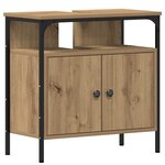 vidaXL Ensemble de Meubles de Salle de Bain de 3 Pièces en Chêne Artisan