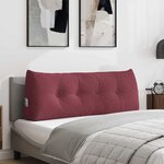vidaXL Coussin de Dos Bordeaux 120 x 24 x 50 cm tissu