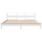 vidaXL Cadre de lit sans matelas blanc 180x200 cm bois massif de pin