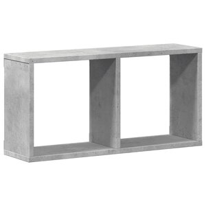 vidaXL Armoire murale 60x16x30 cm gris béton bois d'ingénierie