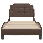 vidaXL Cadre de lit sans matelas Zadar marron 80x200 cm similicuir
