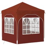 vidaXL Tente de fête pop-up 192 x 192 x 245 cm Terre cuite