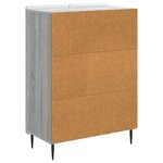 vidaXL Buffet Sonoma gris 66 x 34 5 x 92 cm Bois d'ingénierie