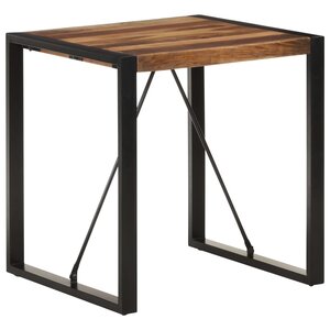 vidaXL Table à manger 70x70x75 cm Bois d'acacia massif