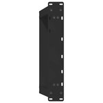 vidaXL Pieds de table basse en U  2 pièces  noir  50 x (42-43) cm  acier