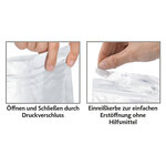 Sachet plastique zip transparent à soudures étanches 7 5x12 cm (lot de 250)