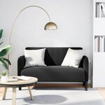 vidaXL Canapé causeuse noir 109 cm velours