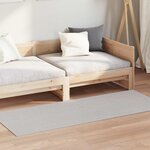 vidaXL Tapis d'intérieur LUGO Crème et gris 80 x 200 cm Polyester