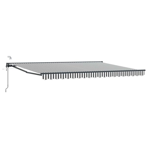 vidaXL Auvent rétractable électrique Anthracite et blanc 4 × 3 m