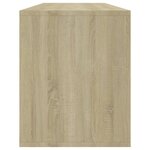 vidaXL Meuble TV chêne sonoma 130x35x50 cm bois d'ingénierie