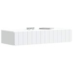 vidaXL Table d'appoint murale Blanc 87 5 x 34 5 x 17 cm