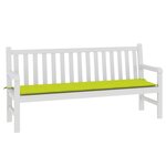 vidaXL Coussin de banc de jardin vert brillant 180x50x3cm tissu oxford