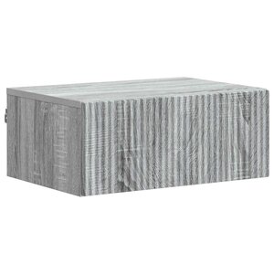 vidaXL Cabinet de chevet mural Sonoma gris 49 x 34 5 x 20 cm