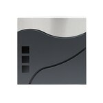 Boite aux lettres design porte journal acier inoxydable anthracite