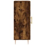 vidaXL Buffet Chêne fumé 34 5x34x90 cm Bois d'ingénierie