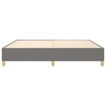 vidaXL Cadre de lit sans matelas gris foncé 140x200 cm tissu